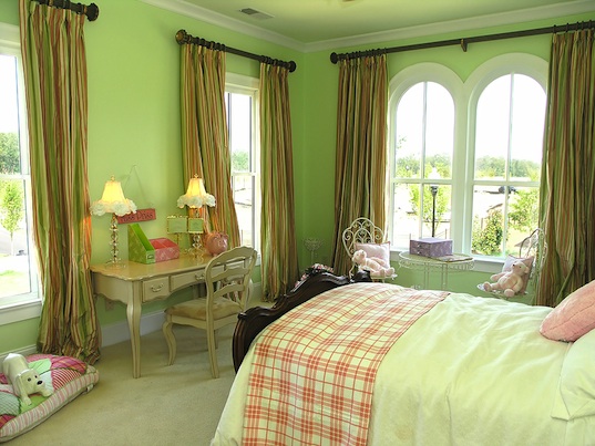 beautiful green bedroom
