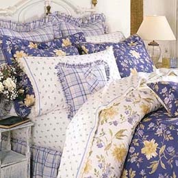 blue bedding