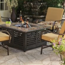 outdoor chair set with fire pit