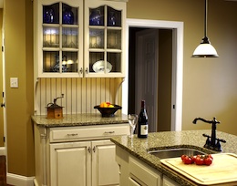 kitchen hutch and countertop
